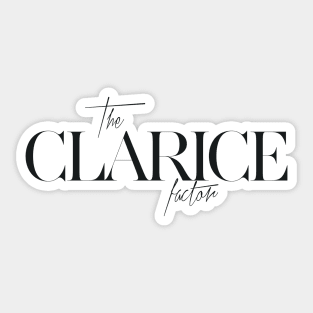 The Clarice Factor Sticker